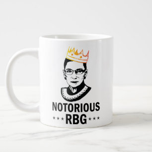 Ruth Bader Ginsburg Mugg, notoriskt RBG Jumbo Mugg