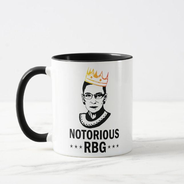 Ruth Bader Ginsburg Mugg, notoriskt RBG Mugg (Vänster)