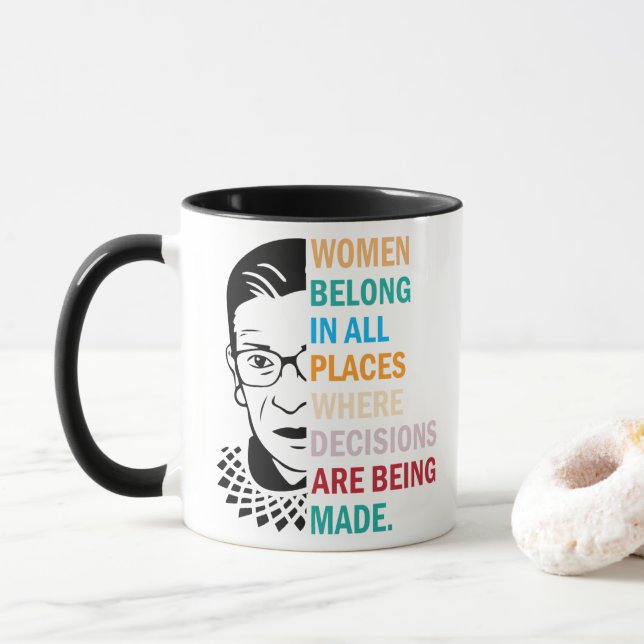 Ruth Bader Ginsburg Mugg, RBG Mugg, Anpassningsbar Mugg (Med munk)