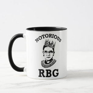 Ruth Bader Ginsburg Mugg, RBG Womens, Notorious Rb Mugg