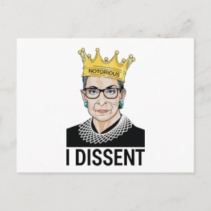 Ruth Bader Ginsburg, noorious RBG, jag avvisar Vykort