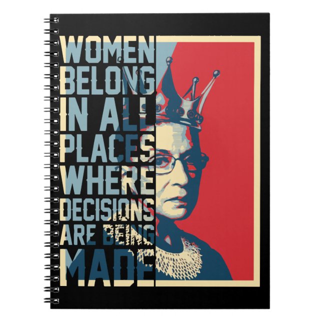 Ruth Bader Ginsburg - Notorious RBG Anteckningsbok (Framsidan)