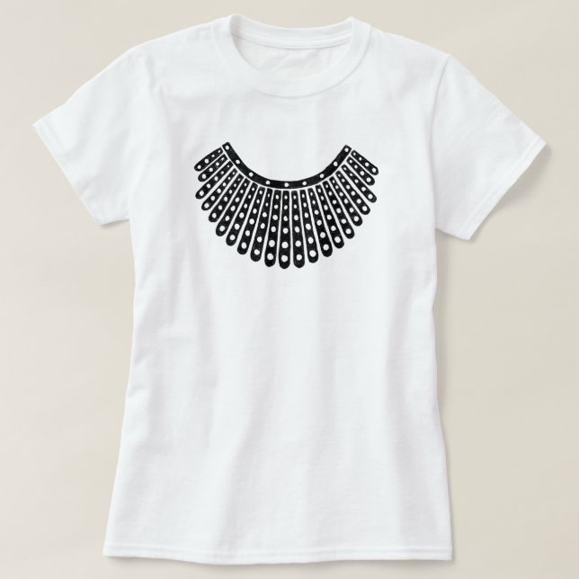 Ruth Bader Ginsburg Notorious RBG Collar T Shirt (Design framsida)