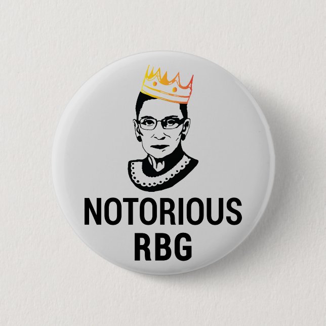 Ruth Bader Ginsburg, Notorious RBG Guld Krona Knapp (Framsida)