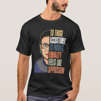 Ruth Bader Ginsburg Notorious RBG:s politiska Equa T Shirt