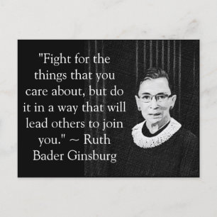 Ruth Bader Ginsburg-offerten för... Vykort