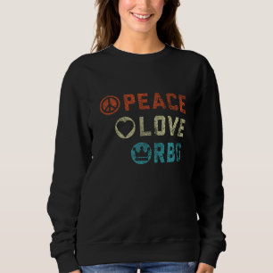 Ruth Bader Ginsburg Peace Kärlek RBG-tecken femin T Shirt