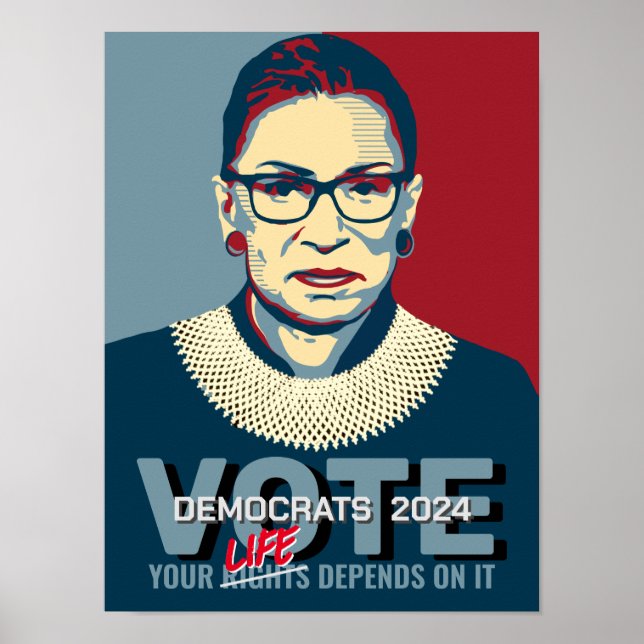 Ruth Bader Ginsburg Pro-Choice Vote 2024 Poster (Framsidan)