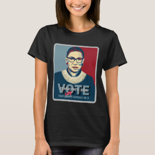 Ruth Bader Ginsburg Pro-Choice Vote 2024 Women T Shirt