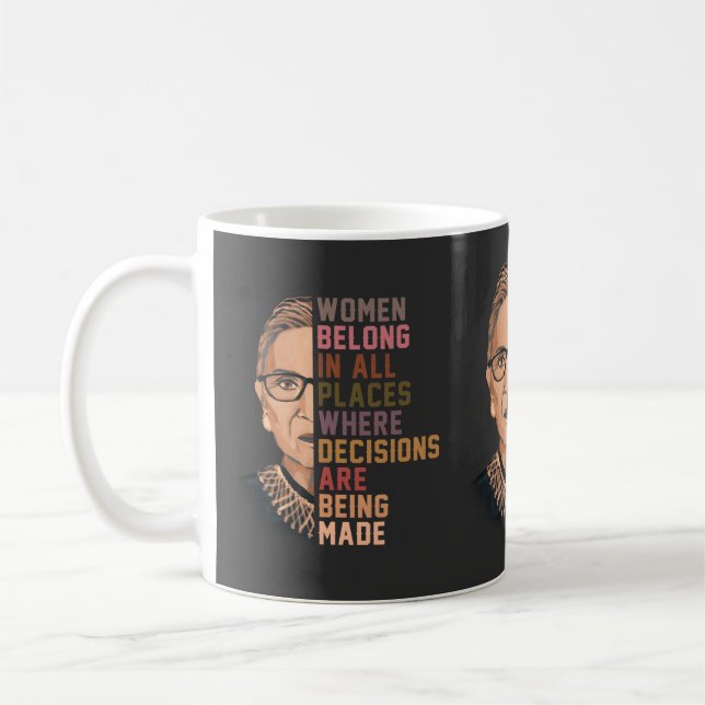 Ruth Bader Ginsburg RBG Kaffemugg (Vänster)
