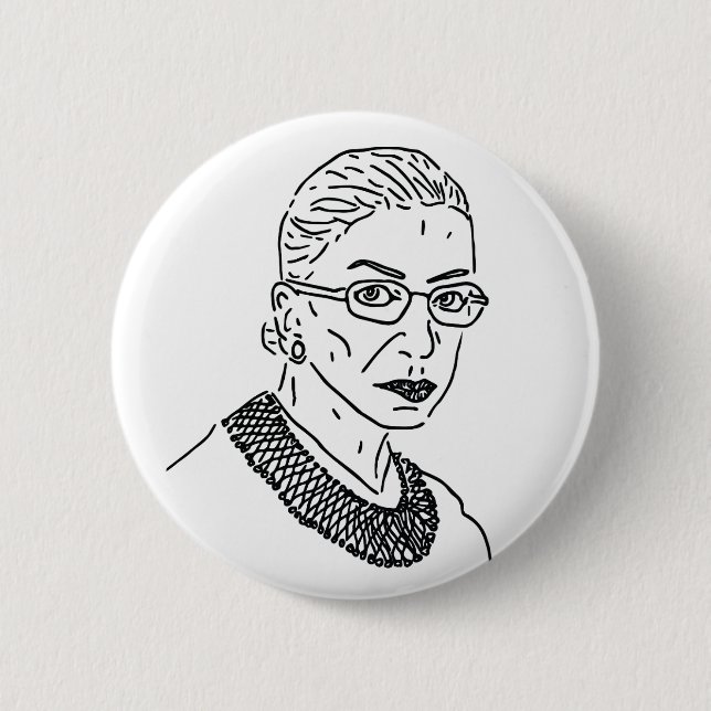 Ruth Bader Ginsburg RBG klämmer fast Knapp (Framsida)