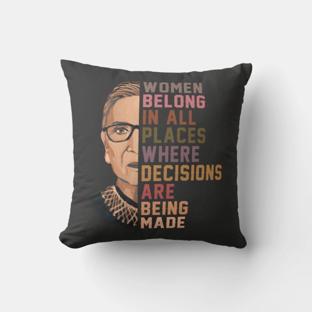 Ruth Bader Ginsburg RBG Kudde (Framsida)