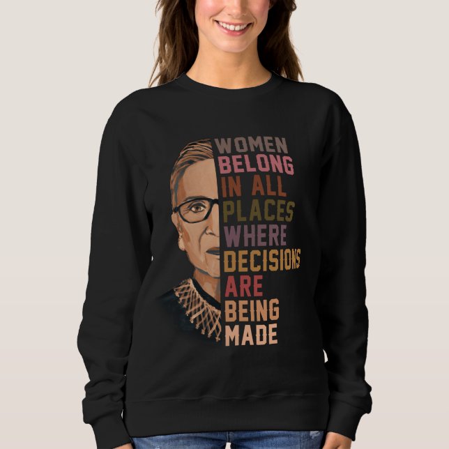 Ruth Bader Ginsburg RBG T-Shirt (Framsida)