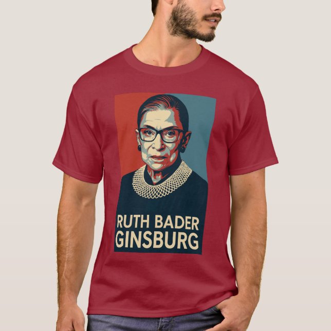Ruth bader Ginsburg RBG  T Shirt (Framsida)