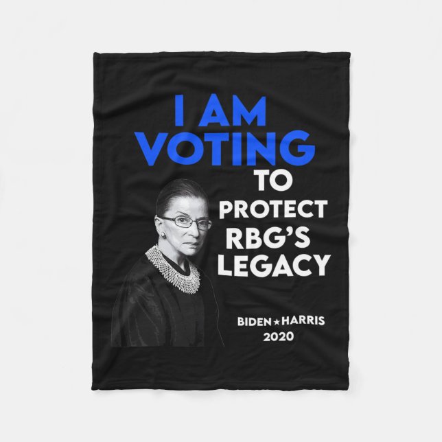 Ruth Bader Ginsburg&#''s Legacy Vote Biden 2020 Fleecefilt (Framsidan)