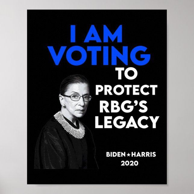 Ruth Bader Ginsburg&#''s Legacy Vote Biden 2020 Poster (Framsidan)