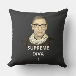 Ruth Bader Ginsburg Supreme Diva Tinting Kudde
