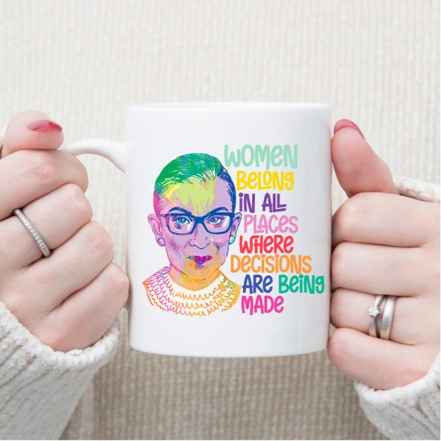 Ruth Bader Ginsburg Women Belong i hela Ställe Kaffemugg (Skapare uppladdad)
