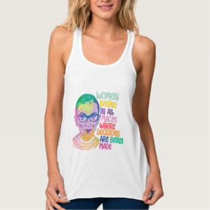 Ruth Bader Ginsburg Women Belong i hela Ställe Linne Med Racerback