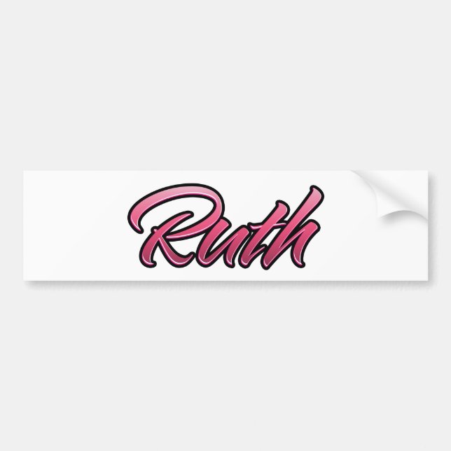 Ruth faded rosa Aufkleber Sticker Bildekal (Framsidan)