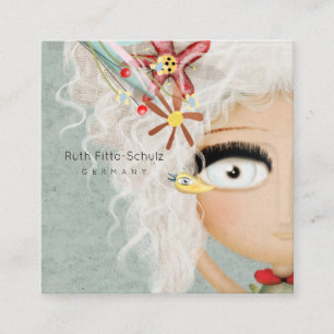 RUTH FITTA-SCHULZ VISITKORTDESIGN FYRKANTIGT VISITKORT