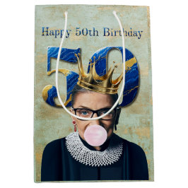 Ruth Ginsburg Crown Gum Happy 50th Birthday