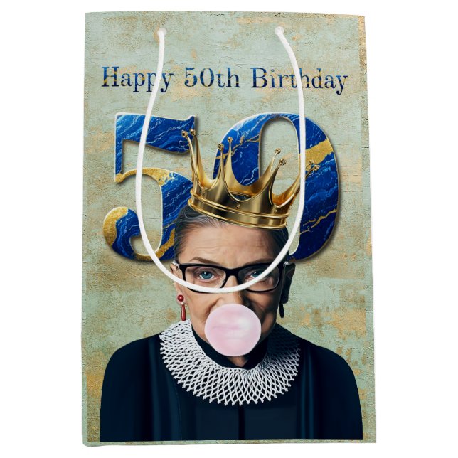 Ruth Ginsburg Crown Gum Happy 50th Birthday (Framsidan)