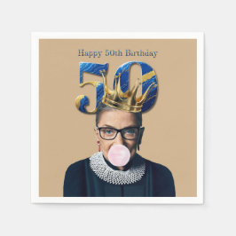 Ruth Ginsburg Kronk Gum God 50-årsdag Pappersservett
