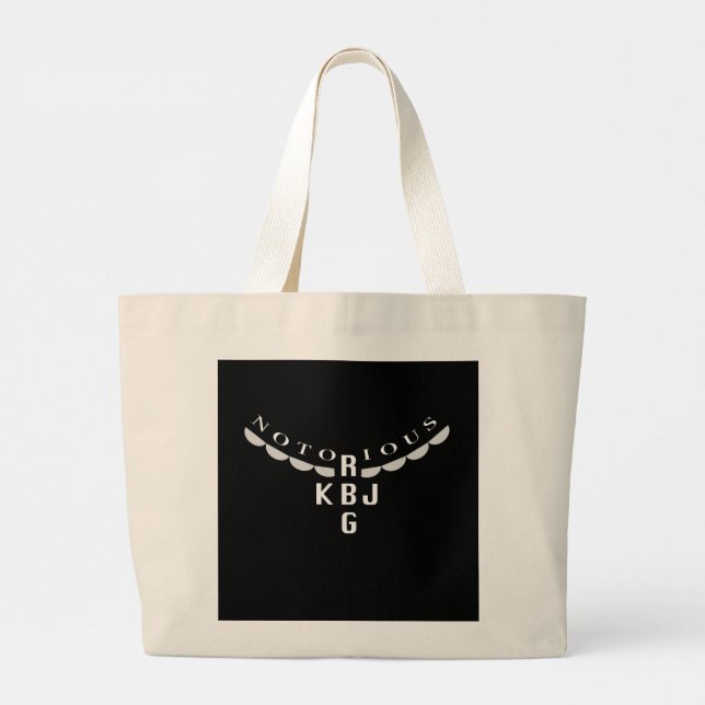 Ruth Ginsburg och Ketanji Jackson Large Tote Bag Jumbo Tygkasse (Baksida)