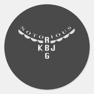 Ruth Ginsburg och Ketanji Jackson Sticker Runt Klistermärke