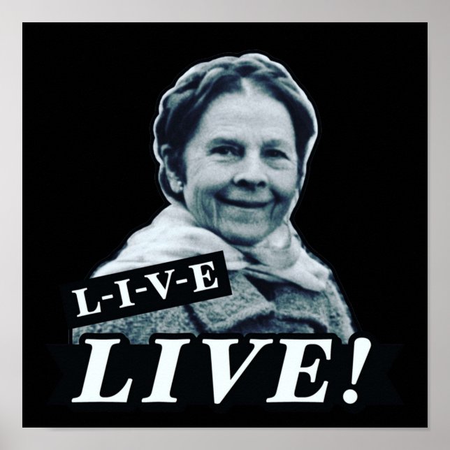 Ruth Gordon Harold och Maude LIVE Poster (Framsidan)