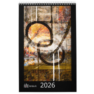 Ruth Kedar konstkalender 2026 i svart Kalender