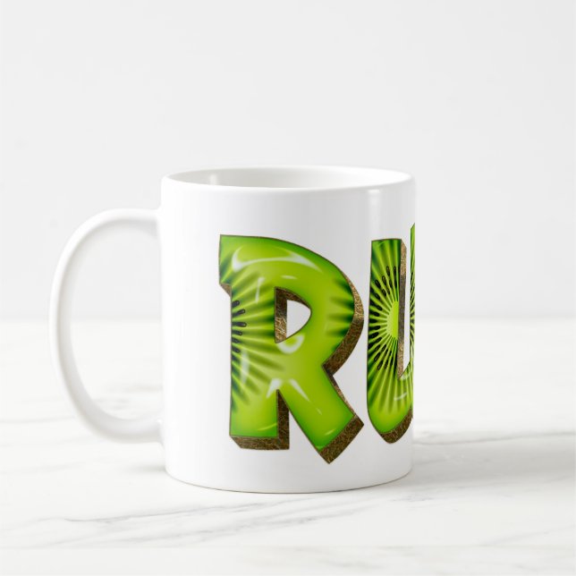 Ruth Name Kiwi Style Tasse Teetasse Kaffeetasse Kaffemugg (Vänster)
