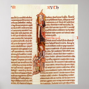 Ruth och Boaz, från Bibeln Poster