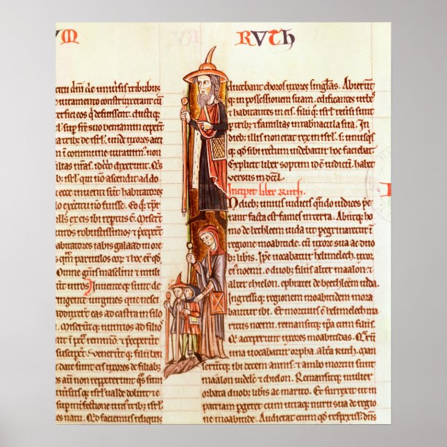 Ruth och Boaz, från Bibeln Poster (Framsidan)