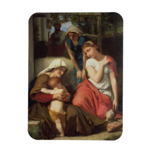 Ruth och Naomi, 1859 (olja på kanfas) Magnet