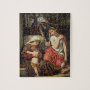 Ruth och Naomi, 1859 (olja på kanfas) Pussel