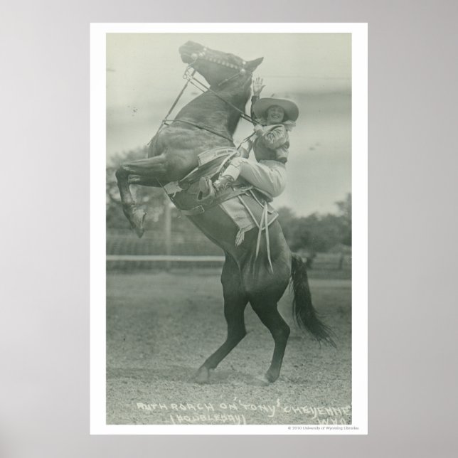Ruth Roach på Tony, Cheyenne, Wyoming. Poster (Framsidan)