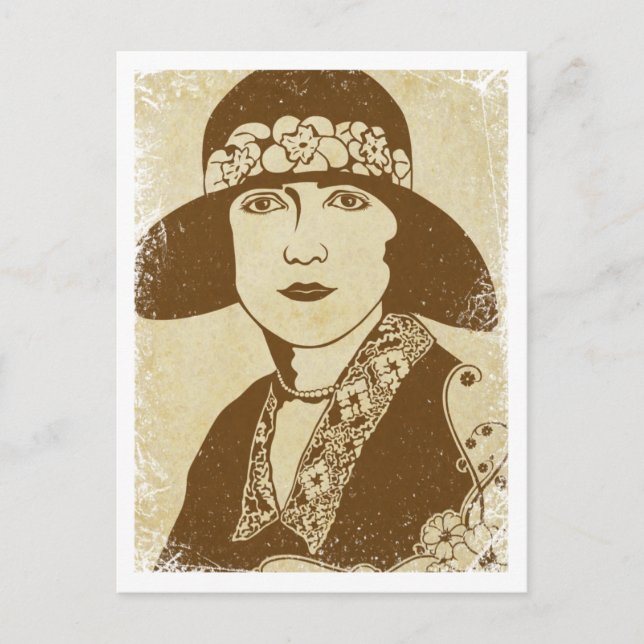"Ruth" ~ Roaring 20's Postcard Vykort (Framsida)
