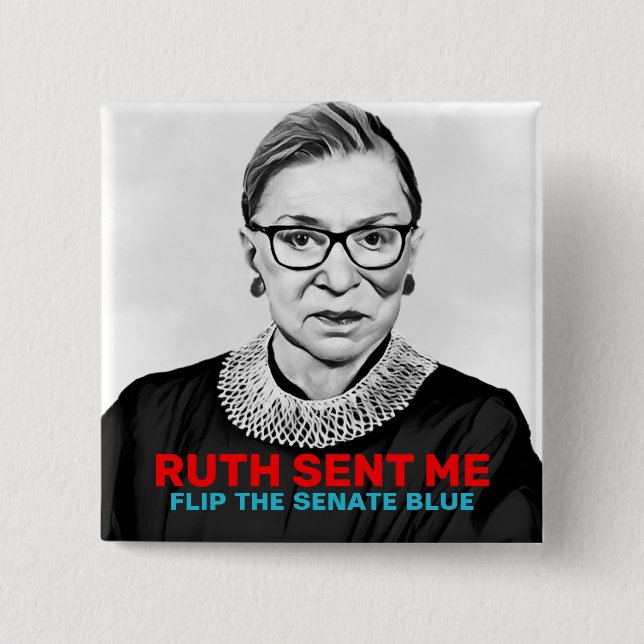 Ruth skickade mig Vänd senat Blue 2020-val Knapp (Framsida)
