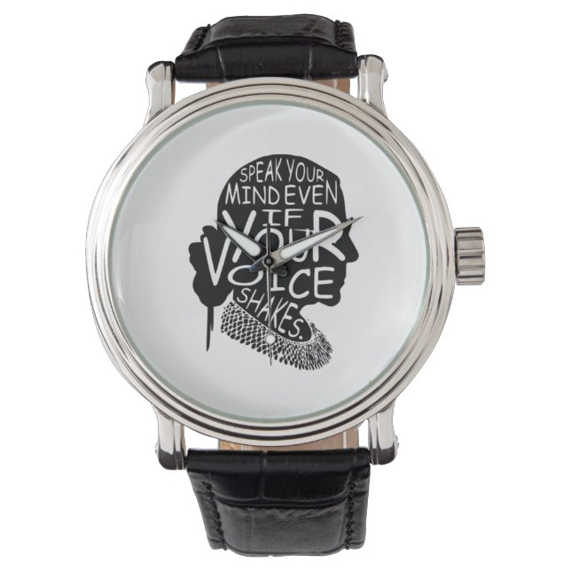 Ruth talar ditt sinne även om rösten skakar T- Armbandsur (Framsida)