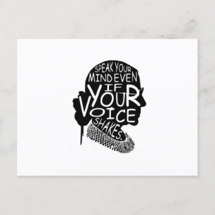 Ruth talar ditt sinne även om rösten skakar T- Vykort