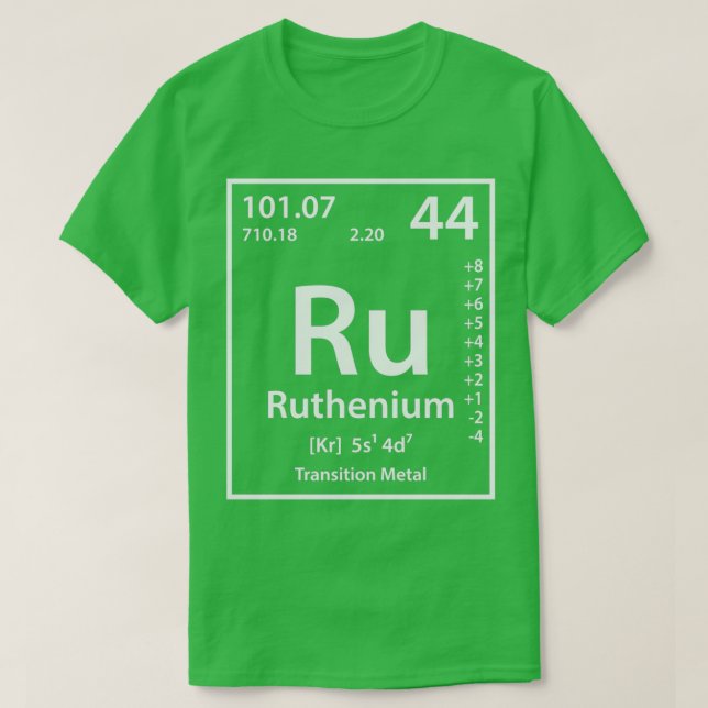 Ruthenium Inslag T Shirt (Design framsida)