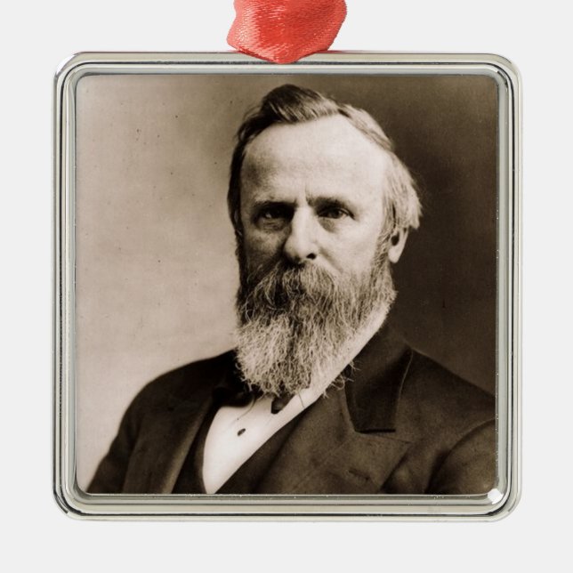 Rutherford B. Hayes 19:e talman Julgransprydnad Metall (Framsidan)