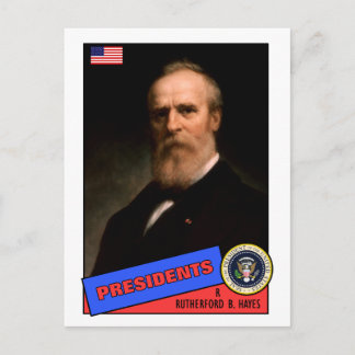 Rutherford B. Hayes Baseball Card Vykort