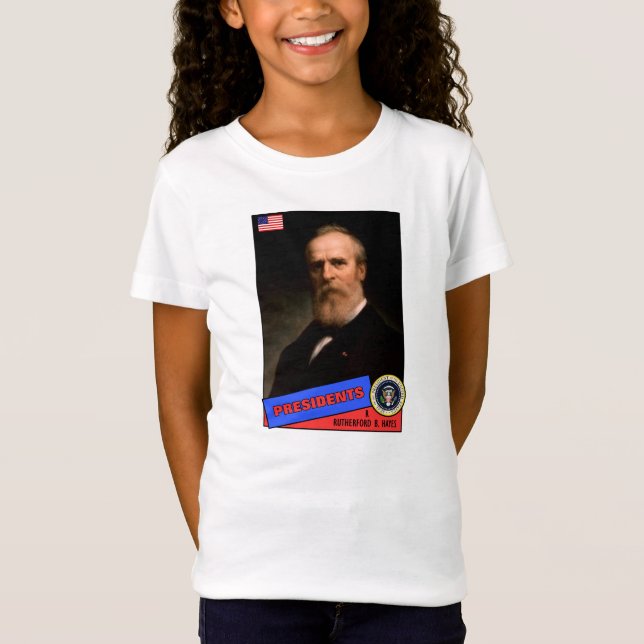 Rutherford B. Hayes Basebollkort T-shirt (Framsida)
