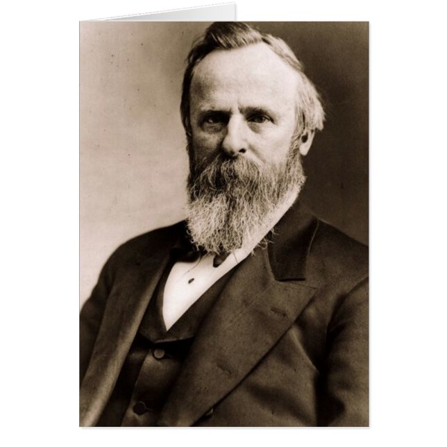 Rutherford B. Hayes Hälsningskort (Framsidan)