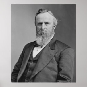 Rutherford B. Hayes Porträtt av Mathew Brady Poster
