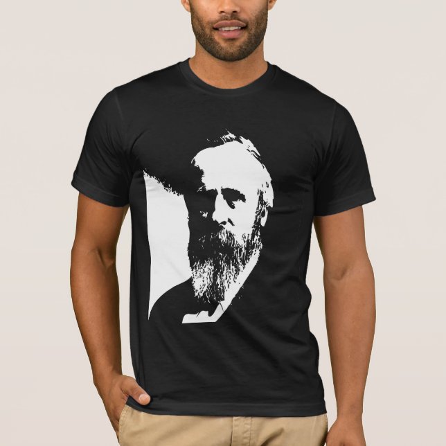 Rutherford B. Hayes silhouette Tee Shirt (Framsida)