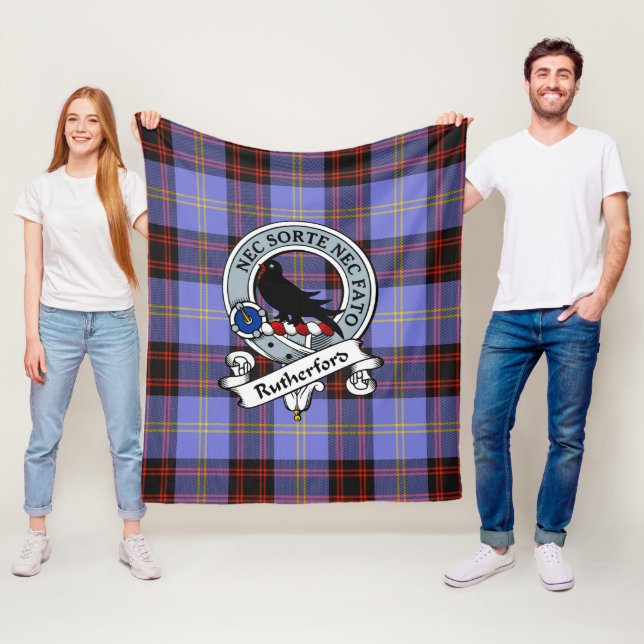 Rutherford Klan Badge Tartan Play Fleecefilt (På plats)